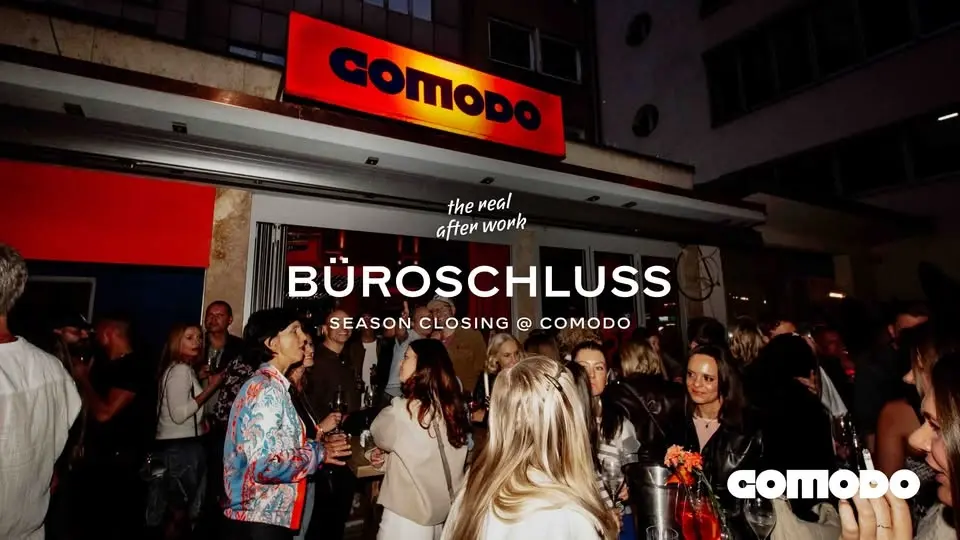 BÜROSCHLUSS ★ DO. 18. Juni 2026 ★ POP UP After Work SPECIAL @ COMODO.