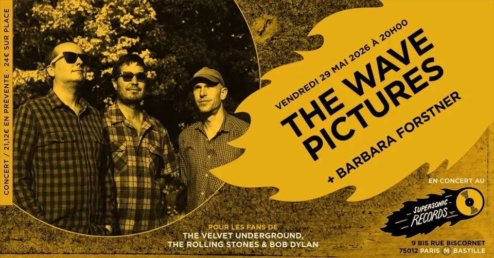 The Wave Pictures + Barbara Forstner en concert au Supersonic Records · Paris