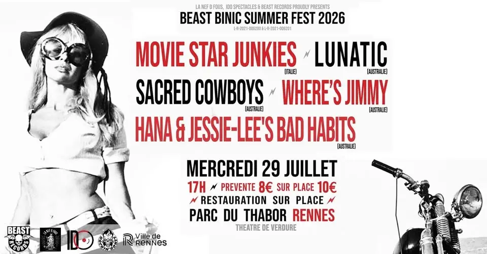 Beast Binic Summer Fest le 29 juillet 2026 @Parc du Thabor