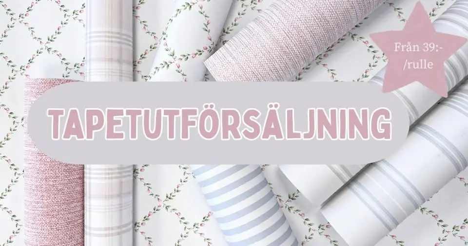 Tapetutförsäljning 1 - 2 juli!