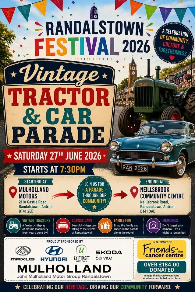 🚜🚗 Vintage Tractor & Car Parade 2026 🚗🚜