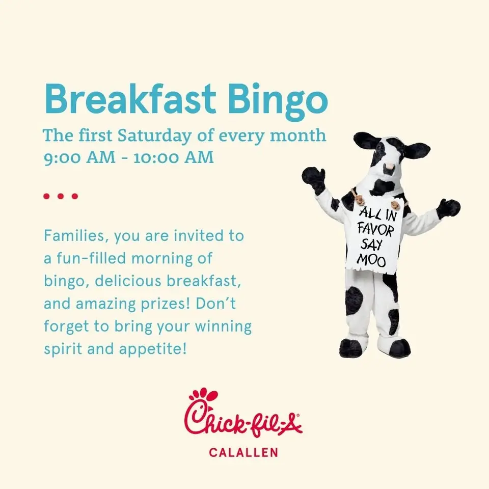 Chick-fil-A Breakfast Bingo