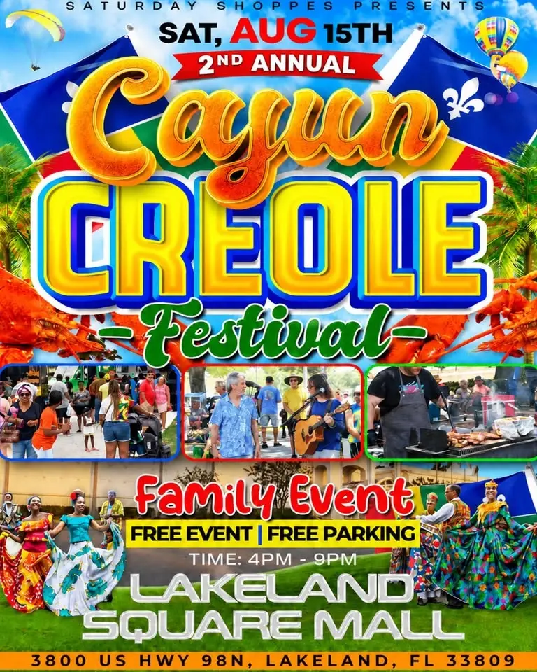 2nd Annual Cajun Creole Festival @ Lakeland Square Mall 🦞🎺