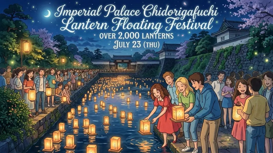 🏮✨ Imperial Palace Chidorigafuchi Lantern Floating Festival 🚶♂️🚶♀️