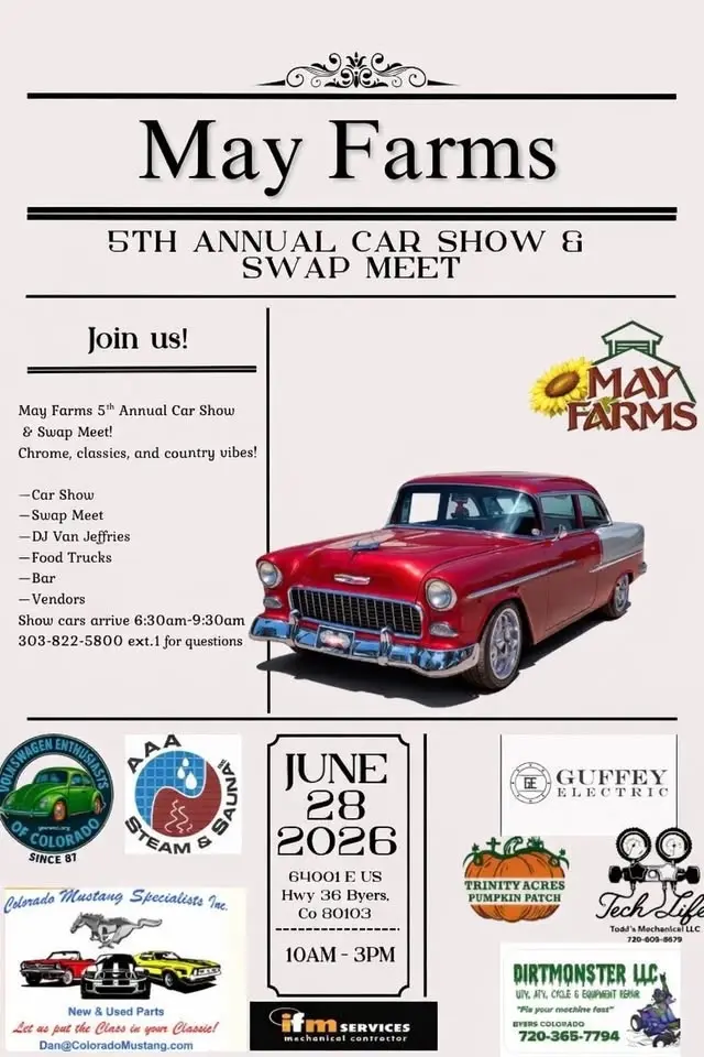May Farms 5th Annual Car Show & Swap Meet
