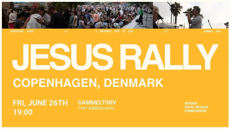 COPENHAGEN, DEN - JESUS RALLY
