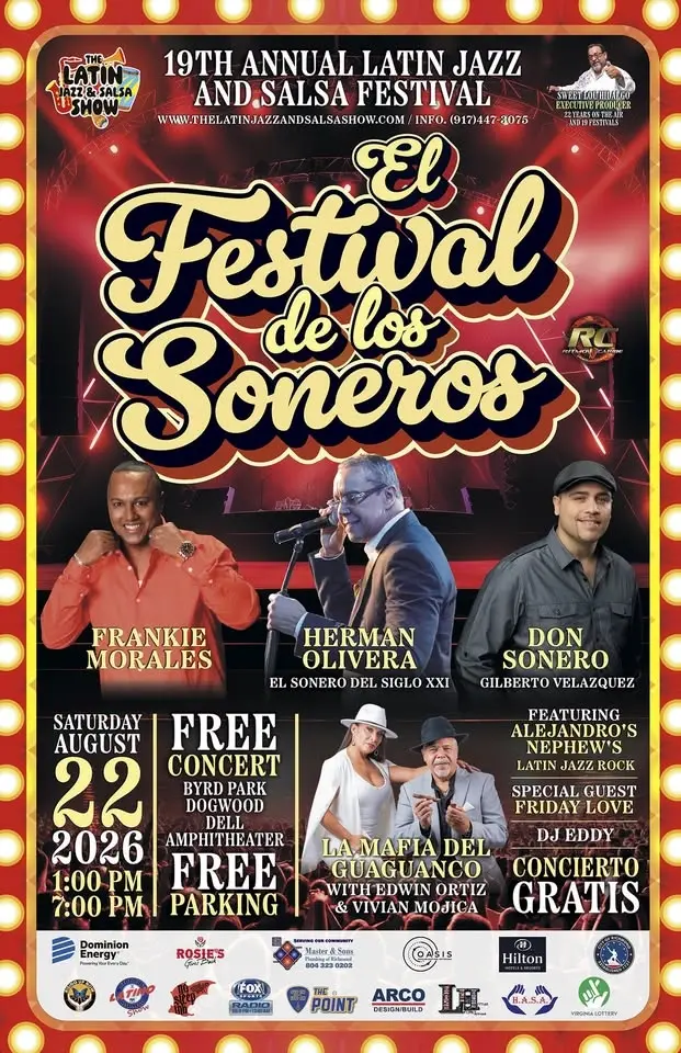 19 Annual Latin Jazz and Salsa Festival - Free Concert, Free Parking, Authentic Latin Food Vendors