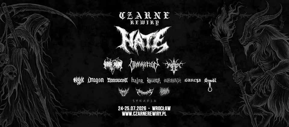 CZARNE REWIRY 24.07.2026 | HATE, CHRIST AGONY, DAMNATION, MAGOTH, OKRUTNIK, TERRORDOME + 10 more
