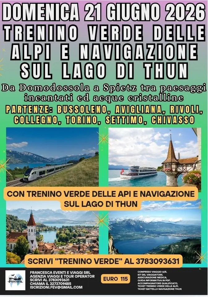 GITA CON IL TRENINO VERDE DELLE ALPI E NAVIGAZIONE SUL LAGO DI THUN