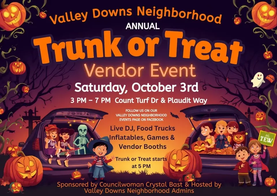 Valley Downs Annual Trunk or Treat Vendor Event 