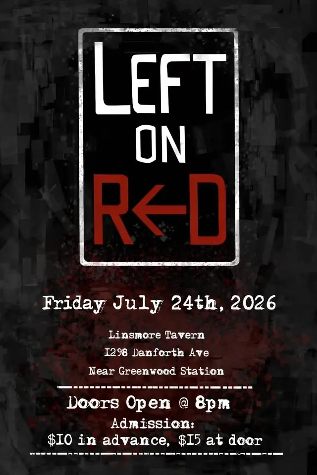 Left on Red one of the best bands you will ever see, returns to the Linsmore Tavern!