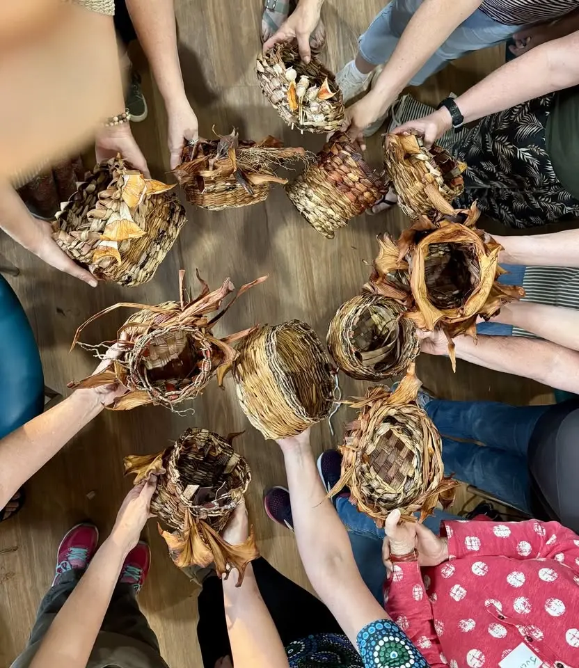 (Sold Out)Twined Baskets from the garden workshop