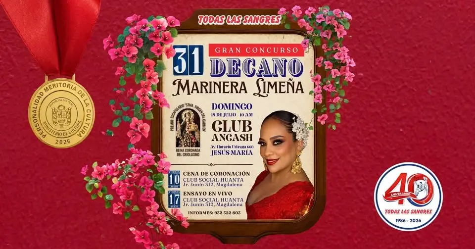 31 GRAN CONCURSO DECANO DE MARINERA LIMEÑA TODAS LAS SANGRES