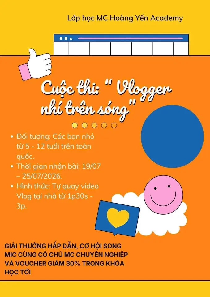 Cuộc thi Vlogger nhí trên sóng🎤