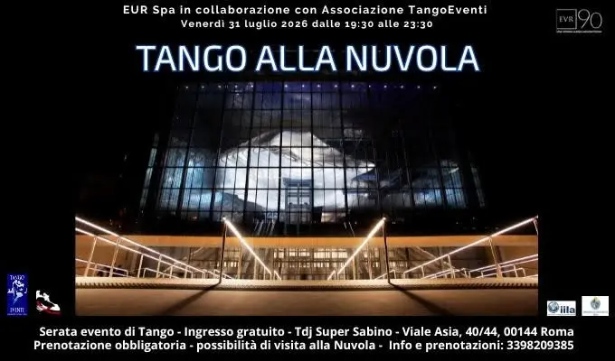 TANGO ALLA NUVOLA  - Roma- serata in data unica ingresso gratuito Tdj Super Sabino