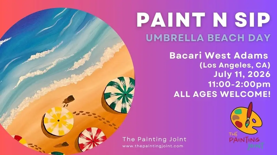 Paint n Sip: Umbrella Beach Day - ALL AGES WELCOME!