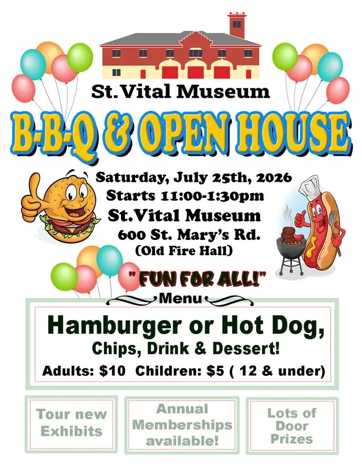 St. Vital Museum BBQ & Open House!