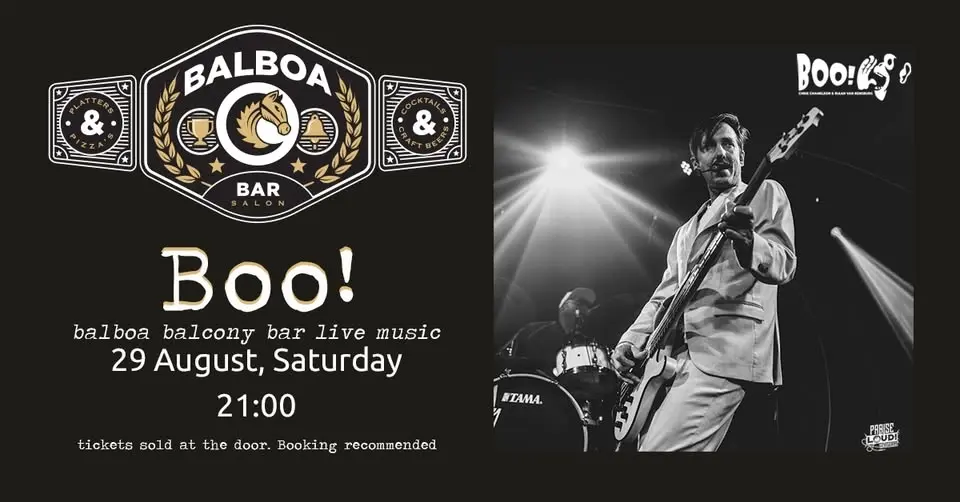BOO! Live at Balboa Balcony Bar - 29 AUG