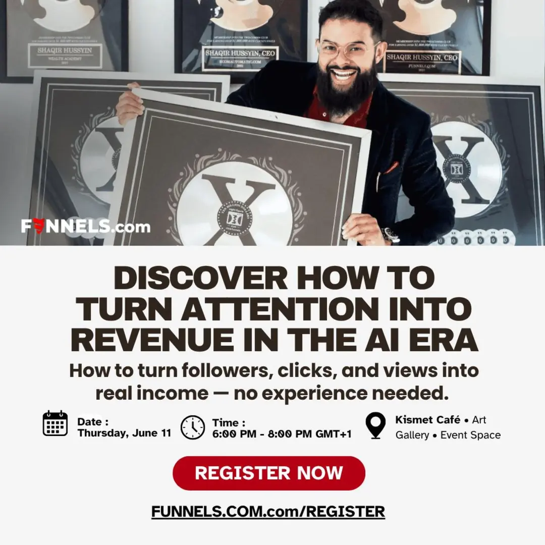 ATTENTION → REVENUE: Marketing, Funnels & Conversion in the AI Era with Shaqir Hussyin
