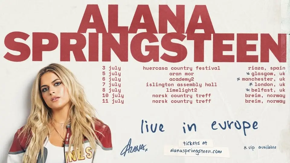 ALANA SPRINGSTEEN: Live in Europe - London, UK