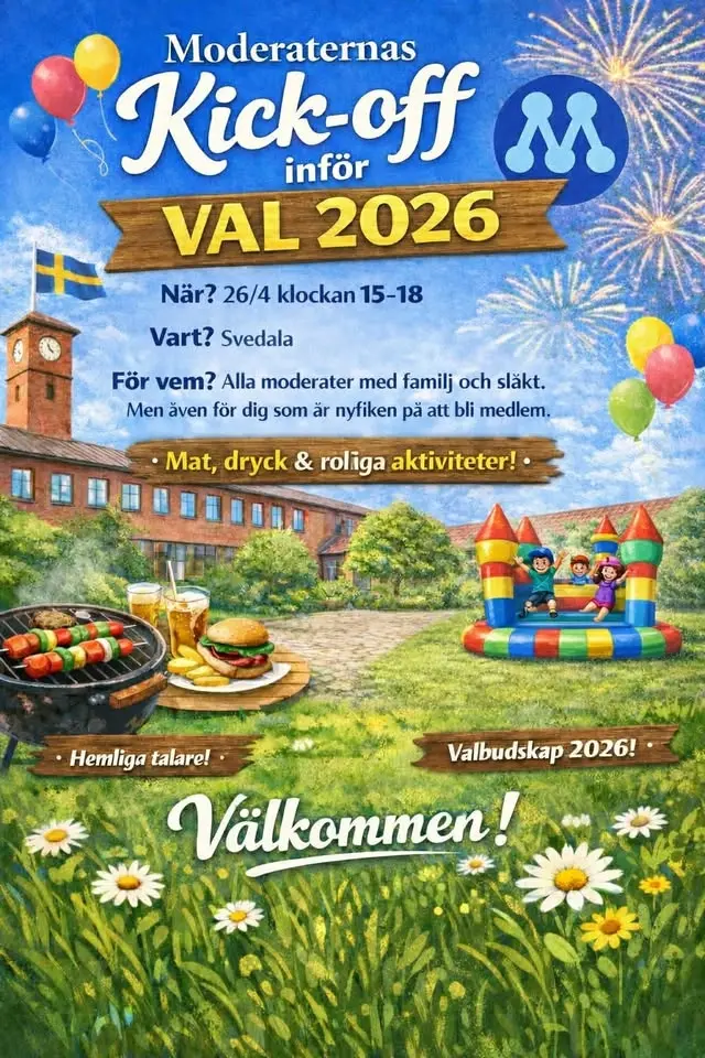 Kickoff med Moderaterna i Svedala - en eftermiddag för hela familjen!