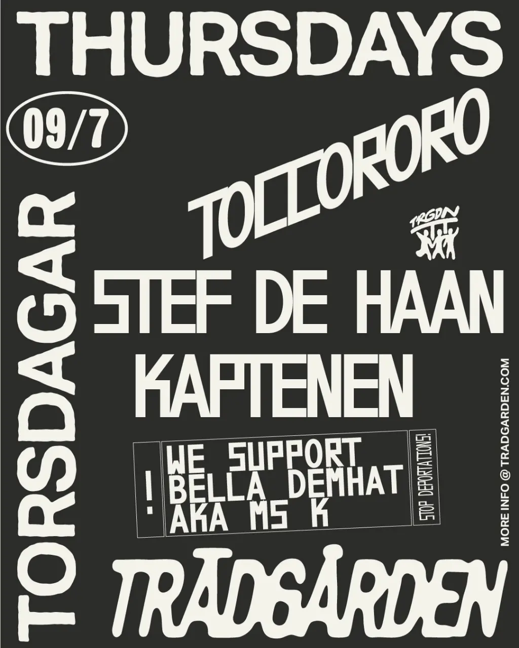 Thursdays: Toccororo, Stef de Haan, Kaptenen