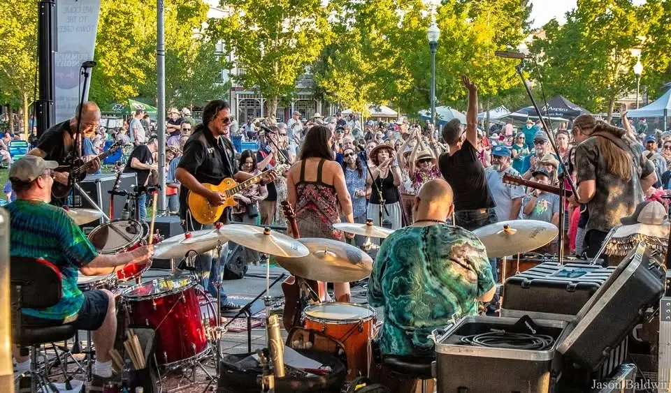 Allman Brothers tribute, Freestone Peaches at Burton Park