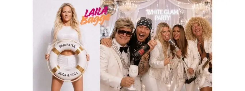 Glam White Party-Rock’n’roll- Badvakten- Helsingborg - Laila Bagge 8 aug kl 18:00