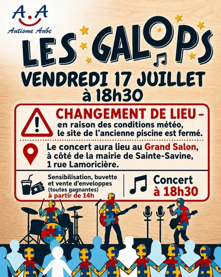 Concert Les Galops et Autisme Aube