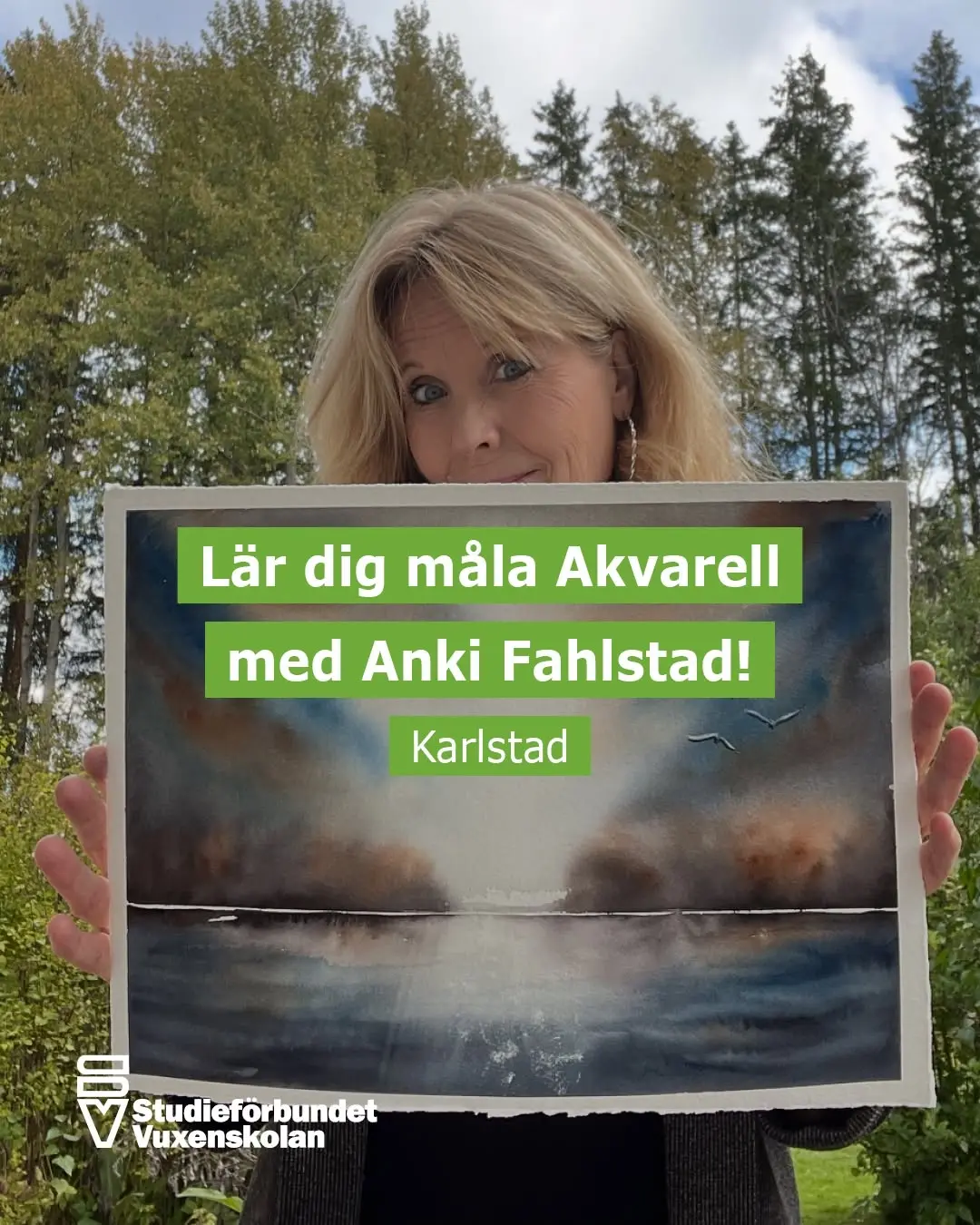 Lär dig måla Akvarell med Anki Fahlstad