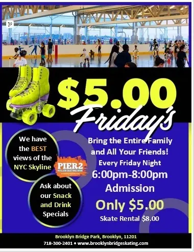 💵🛼 $5 FRIDAYS AT PIER 2 ROLLER SKATING RINK! 🛼💵