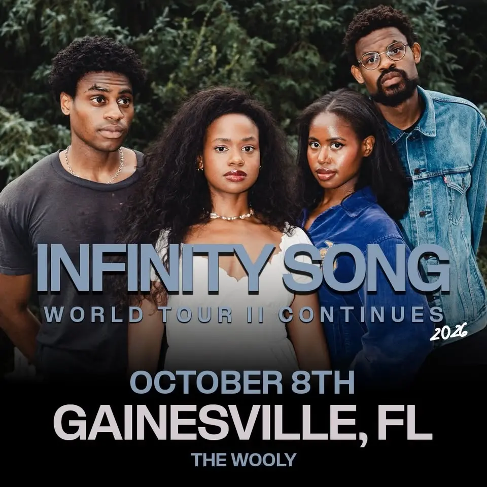 10/8 Infinity Song World Tour II Continues… at The Wooly in Gainesville!