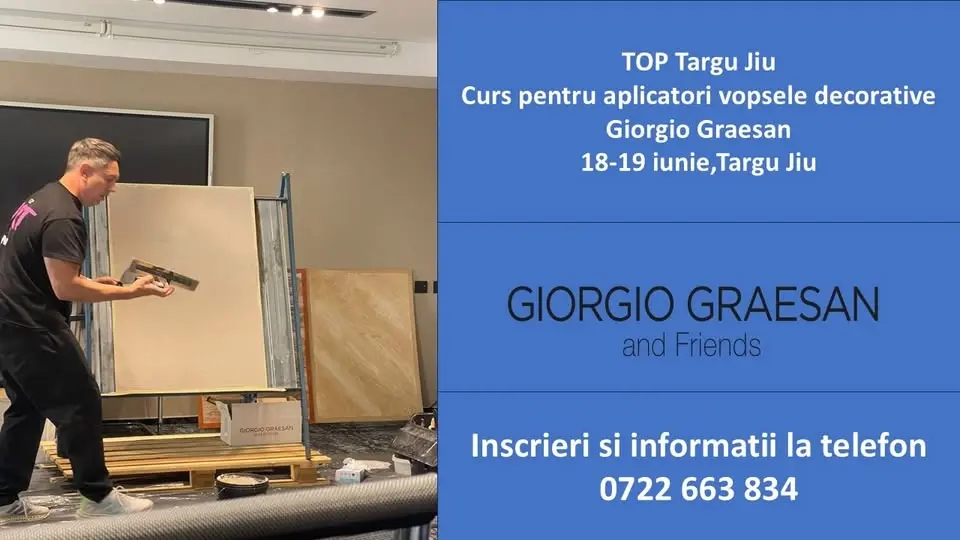 Curs pentru aplicatori vopsele decorative Giorgio Graesan