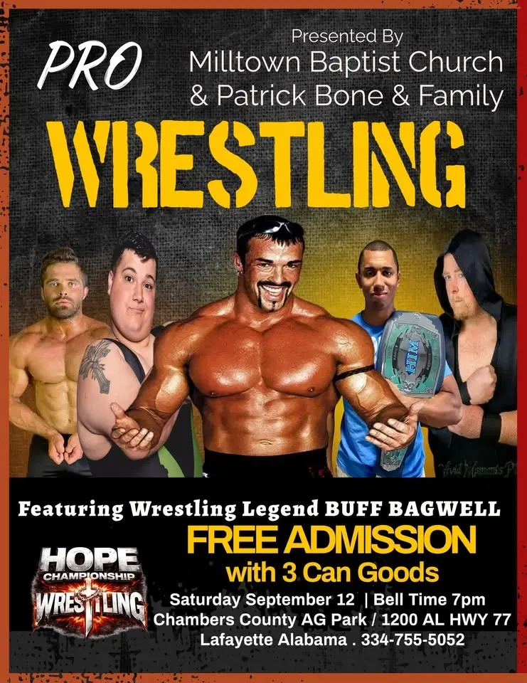 Milltown Baptist Church presents HOPE Championship Wrestling 