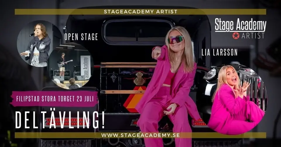 ARTIST 2026 – Deltävling, Open Stage & Lia Larsson i Filipstad