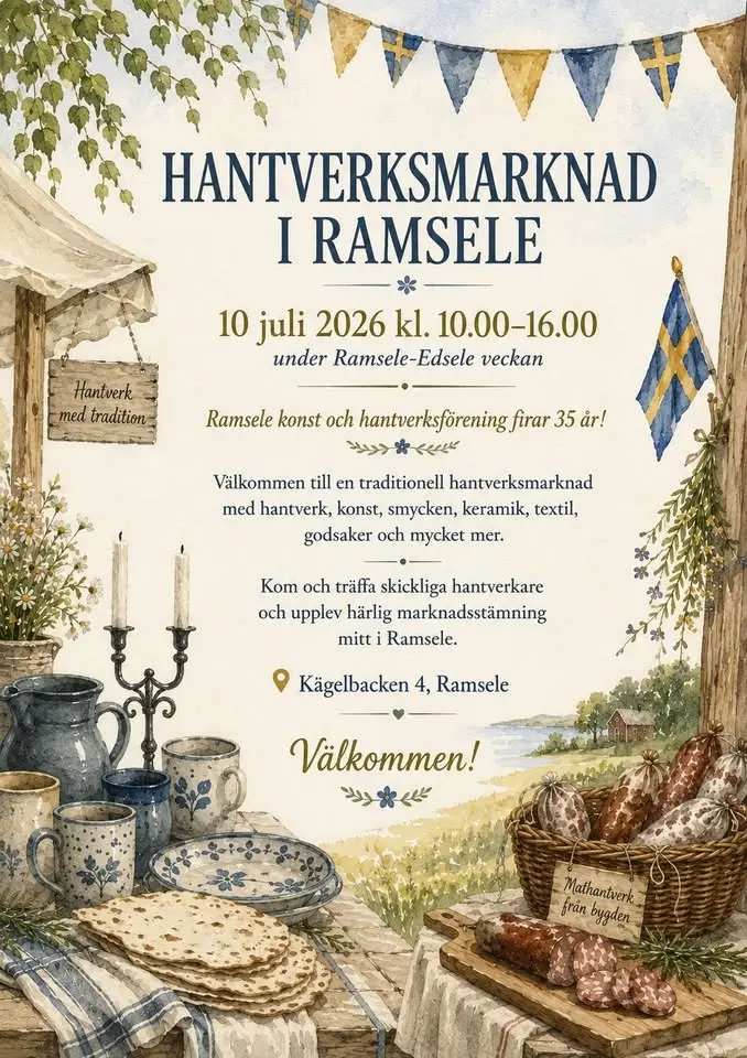 Hantverksmarknad i Ramsele