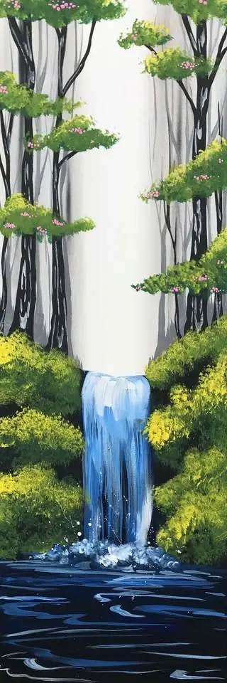 Date Night! Sip & Paint 'Waterfall Bliss' with us!