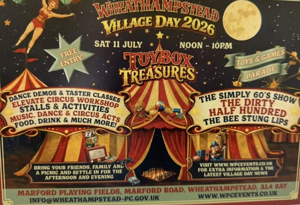 Wheathampstead Village day TDHH Headlining on stage 8-10pm 