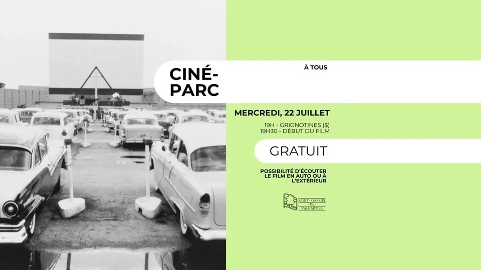 SOIRÉE CINÉ-PARC - Saint-Gabriel-de-Valcartier