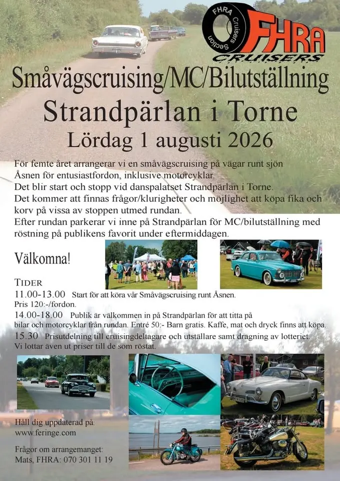 Småvägscruising/MC/Bilutställning Torne