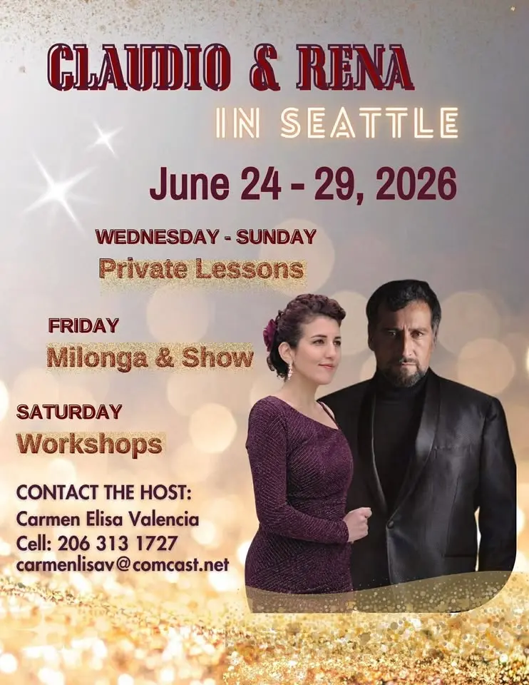 🔥 TANGO WEEKEND IN SEATTLE! 🔥 ✨ CLAUDIO CORTES & RENA TANGO ✨