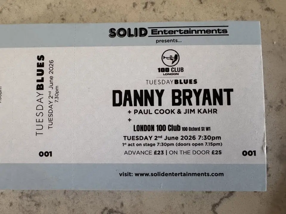 Paul Cook & Chicago's very own Jim Kahr Opening for Danny Bryant at 100club