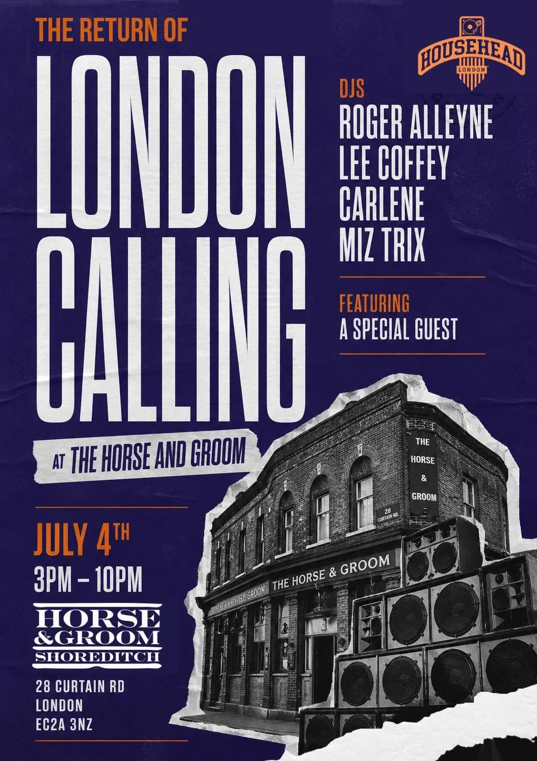 London Calling free daytime party
