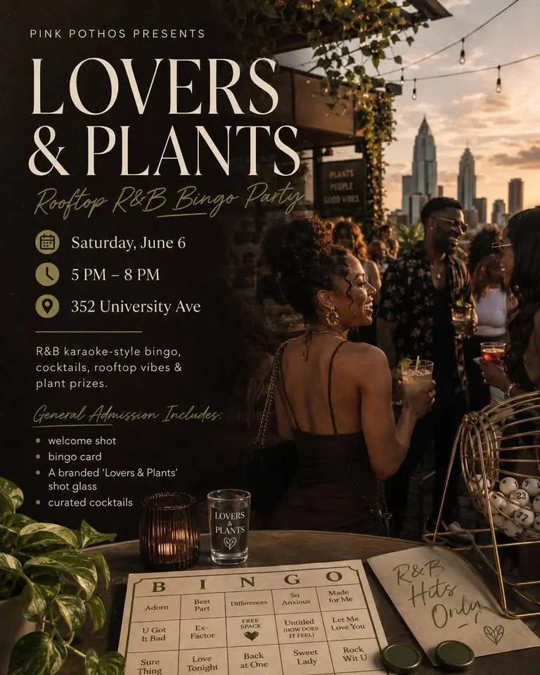 Lovers + Plants: R&B Plant Bingo Party