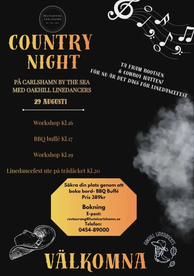 Country Night på Restaurang Carlshamn by the Sea