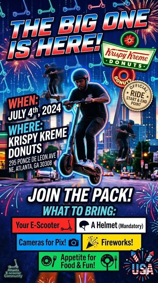Red, White, & Scoot: 4th of July ATL City Cruise