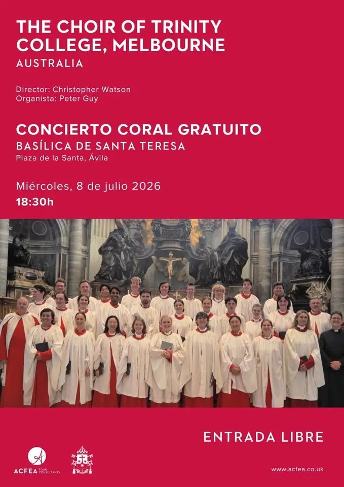 Concierto Gratuito | CORO DE TRINITY COLLEGE MELBOURNE | Ávila