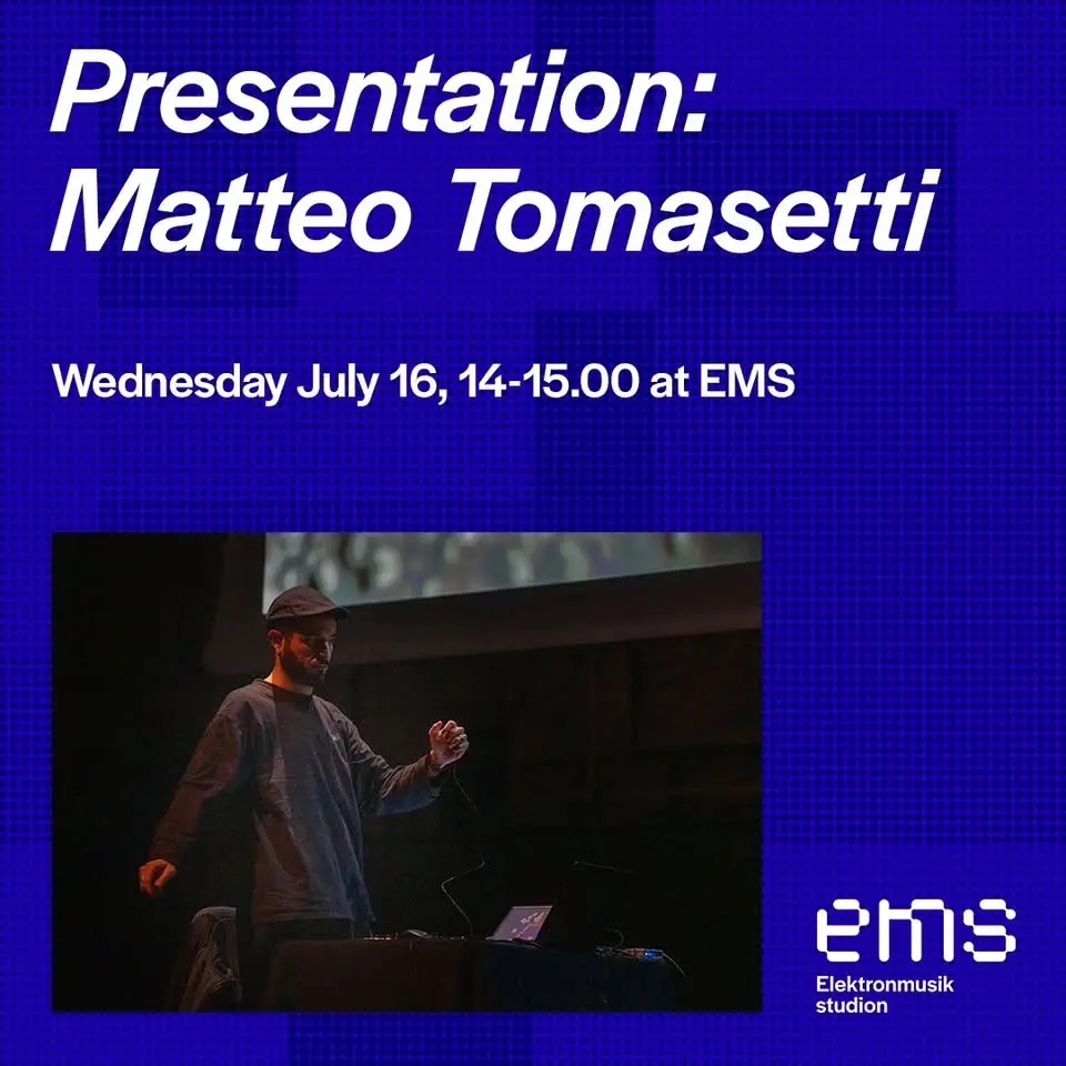 Matteo Tomasetti - Presentation @  EMS