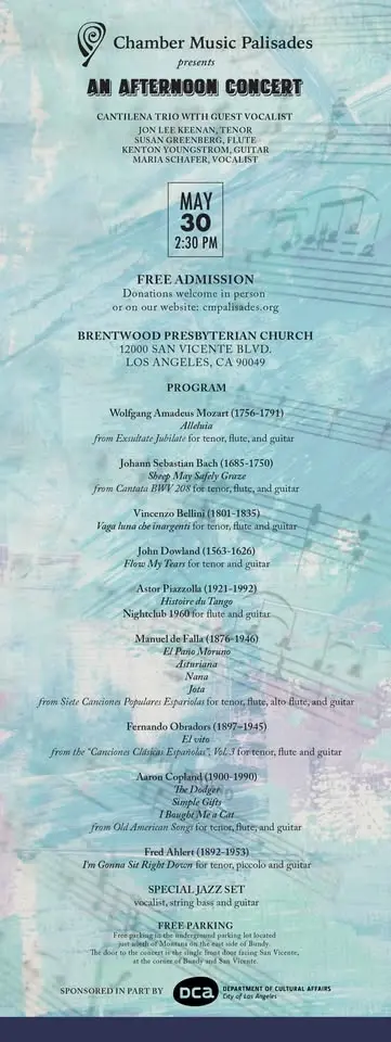 Join CMP on Saturday, May 30th for a Free Concert!