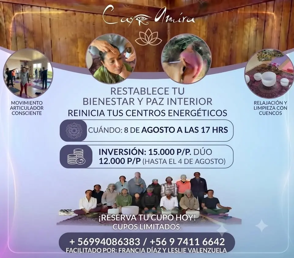 Sesión de relajación con auriculoterapia, masaje en yintang y cuencos de cuarzo y tibetanos 